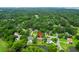 Overhead view of a charming home situated in a community with lush landscaping, pond and nearby amenities at 919 Overview Ct, Mount Pleasant, SC 29464