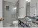 Bathroom with glass shower, granite countertop and bowl sink at 919 Overview Ct, Mount Pleasant, SC 29464