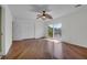 A bright bedroom with water view, balcony and ceiling fan at 919 Overview Ct, Mount Pleasant, SC 29464
