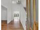 Bright foyer with hardwood floors, a high ceiling, and an elegant chandelier at 919 Overview Ct, Mount Pleasant, SC 29464