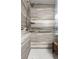 Elegant walk-in shower with sleek, modern design at 1042 Steelechase Ln, Hanahan, SC 29410