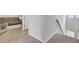 Hallway with carpet, railing and a seating area at 105 Oast Ln, Summerville, SC 29485