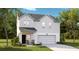Charming two-story home with a covered front porch, attached garage, and manicured lawn at 107 Moscato Ln, Summerville, SC 29485