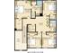Second floor plan featuring four bedrooms, two bathrooms, and a loft at 107 Moscato Ln, Summerville, SC 29485