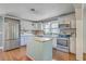 Modern kitchen with stainless steel appliances and central island at 1314 Cooper Store Rd, Moncks Corner, SC 29461