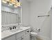 Modern bathroom featuring a vanity with a sleek countertop, and modern fixtures at 1489 Red Tide Rd, Mount Pleasant, SC 29466