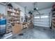 Organized garage with shelves and storage solutions, perfect for DIY projects at 1515 Pogonia St # 2, Mount Pleasant, SC 29466