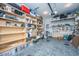 Spacious garage with organized shelving and ample storage for tools and equipment at 1515 Pogonia St # 2, Mount Pleasant, SC 29466
