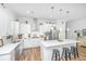Modern kitchen with stainless steel appliances, an island with seating, and sleek cabinetry at 1515 Pogonia St # 2, Mount Pleasant, SC 29466