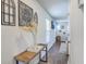 Stylish hallway with wood-look floors and decorative elements at 163 Spencer Cir, Summerville, SC 29485