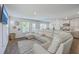 Inviting living room with a plush, reclining sectional sofa and an open floor plan to the kitchen at 163 Spencer Cir, Summerville, SC 29485