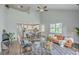Spacious living room with high ceilings and a view into the kitchen and dining area at 184 Kirkland St, Goose Creek, SC 29445