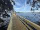 Beautiful view of the lake from the private wooden pier and gazebo at 2018 Quiet Ibis Rd, Hanahan, SC 29410