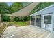 Enjoy outdoor living on this spacious deck with a shady canopy, perfect for entertaining at 2031 Thornhill Dr, Summerville, SC 29485