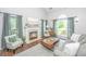 Bright living room with fireplace, large windows, and comfortable seating at 2031 Thornhill Dr, Summerville, SC 29485