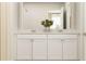 Bathroom featuring a dual sink vanity, white cabinets, and modern fixtures at 205 Agrarian Ave, Summerville, SC 29485
