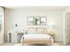 Well-lit bedroom with playful decor featuring alligator artwork and light wood furniture at 205 Agrarian Ave, Summerville, SC 29485
