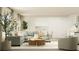 Inviting living space with a gray sectional sofa, a cozy armchair, and stylish decor at 205 Agrarian Ave, Summerville, SC 29485