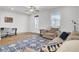 Bright living space with a ceiling fan, stylish furnishings, and natural light at 208 Kirkland St, Goose Creek, SC 29445