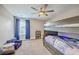 Fun bedroom with a bunk bed, a comfortable sitting chair, and great natural light at 2336 Brinkley Rd, Johns Island, SC 29455