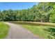 Tranquil pond surrounded by lush greenery, with a paved walking path alongside at 2701 Fountainhead Way, Mount Pleasant, SC 29466