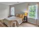 Bright bedroom featuring neutral walls, wood-look floors, and natural light, creating a welcoming ambiance at 3290 Middleburry Ln, Charleston, SC 29414