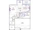 Layout of the first floor features a guest bedroom, kitchen, and dining room at 3429 Seaton Street, Summerville, SC 29486
