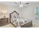 Comfortable bedroom with neutral tones, a ceiling fan, and coordinated furniture at 3706 Blackjack Rd, Ladson, SC 29456