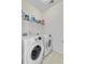 Practical laundry room equipped with a Samsung washer and dryer, complemented by storage shelving at 3706 Blackjack Rd, Ladson, SC 29456