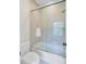 Bathroom with shower/tub combo and sliding glass door at 400 Bay Crossing Rd, Mount Pleasant, SC 29464