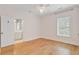 Bedroom with hardwood floors, ceiling fan, and trim at 400 Bay Crossing Rd, Mount Pleasant, SC 29464
