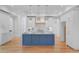 Beautiful kitchen with a blue island, pendant lighting, and stainless steel appliances at 400 Bay Crossing Rd, Mount Pleasant, SC 29464