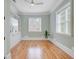 Bright, airy office space with natural light, hardwood floors and built-in shelving at 400 Bay Crossing Rd, Mount Pleasant, SC 29464