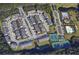 Aerial view of townhome community with amenities including pools, tennis courts, and playgrounds at 4013 Conant Rd, Mount Pleasant, SC 29466