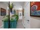 Inviting entryway with stylish decor, accent wall, and natural light, creating a warm welcome at 409 Grand Palm Ln, Summerville, SC 29485