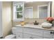 Bathroom with updated vanity, marble countertop, and plenty of natural light at 49 Crosscreek Dr, Charleston, SC 29412