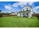 Spacious, fenced backyard with a covered patio offers privacy and outdoor living space at 603 Cavour Ct, Summerville, SC 29486