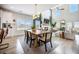 Open-concept home with dining area, fireplace, and plenty of natural light at 603 Cavour Ct, Summerville, SC 29486