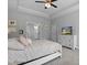 Bright main bedroom with tray ceiling and an ensuite bathroom at 626 Chigwell Springs Ln, Summerville, SC 29486