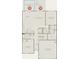First floor plan showcasing the kitchen, gathering room, owner's suite and two car garage at 754 Meadowbrook Ln, Summerville, SC 29486