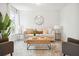 Inviting sitting area with a comfortable sofa, decorative pillows, and stylish coffee table at 770 Opal Wing St, Moncks Corner, SC 29461