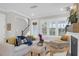 Bright living room with comfortable seating, fireplace, and natural light from large windows at 779 Forrest Dr, Charleston, SC 29492