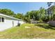 Well-maintained backyard with a storage shed and ample space for outdoor activities at 8562 N Highway 17, McClellanville, SC 29458