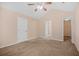 Bedroom featuring neutral colors, carpet flooring, a ceiling fan, and natural light at 8743 Grassy Oak Trl, North Charleston, SC 29420
