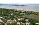 Breathtaking aerial view of a home nestled among lush greenery, near the water, with pool at 910 Kushiwah Creek Ct, Charleston, SC 29412