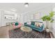 Cozy living space featuring stylish furnishings, with kitchen view at 1012 Basildon Rd, Mount Pleasant, SC 29466