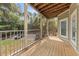 This is a screened patio with views of trees and parking at 1012 Basildon Rd, Mount Pleasant, SC 29466