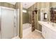Full bathroom with shower, bathtub, and vanity with sink at 103 Savannah River Dr, Summerville, SC 29485