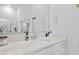 Bright bathroom showcasing a large mirror, quartz countertop, and a modern sink at 109 Medford St, Summerville, SC 29486