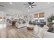 Spacious open-concept living area connecting dining and kitchen spaces with lots of natural light at 109 Medford St, Summerville, SC 29486